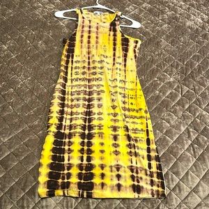 Mid thigh length tye-dye mini dress